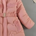 thumbnail image 6 of newwalpole Girls' Winter Puffer Jacket Thickened Overcoat Winter Coat with Fuzzy Lined Hood Waterproof Heavy Parka Warm Pink for Size 5-6 Years, 6 of 8