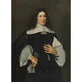 thumbnail image 2 of Hendrick Berckman 14x18 Black Ornate Wood Framed Double Matted Museum Art Print Titled - Portrait of a Gentleman, Three-Quarter Length, Holding a Pair of Gloves in His Right Hand (1650), 2 of 5