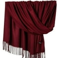 thumbnail image 4 of Écharpe Femme Hiver Chaud Foulard Col avec Franges Confortable Solide Tout-Match Femmes Écharpe Légère, 4 of 4