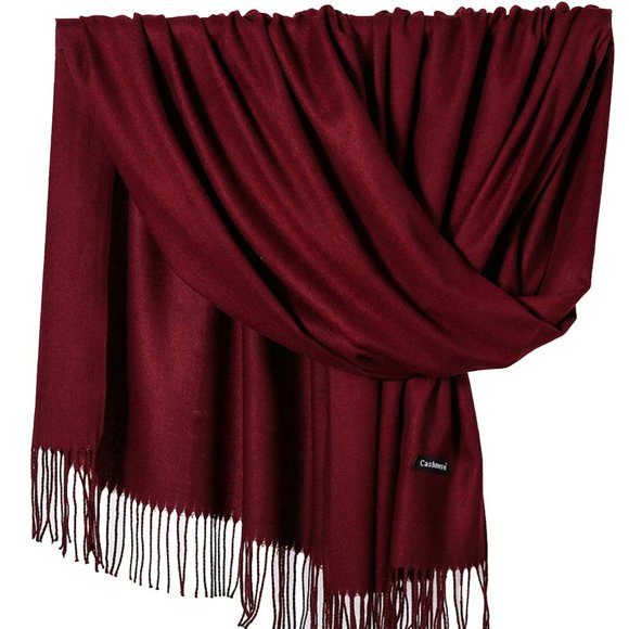 Scarf Female Winter Warm Neck Scarf With Fringes Comfortable Solid All-match Women Lightweight Scarf