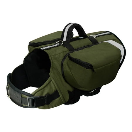 Didog Reflective Pet Dog Saddle Bag Harness Outdoor Backpack Hiking Camping Adjustable