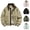 Black, variant on Men Contrast Collar Zip Up Bomber Jacket Long Sleeve Cargo Pocket Casual Coat Loose Fit Urban Streetwear Outerwear