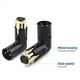 thumbnail image 3 of 10 Piezas Adaptador de Audio Enchufe Ajustable Macho una Hembra Adaptador XLR de ÁNgulo Recto 3 Negro (Adaptador XLR de 90 Grados), 3 of 7