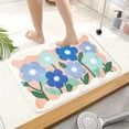 thumbnail image 5 of Hiroekza Floral Bathroom Rugs Non Slip Washable Bath Mat 40x60cm - Super Soft, Quick Dry, Anti Mold, Cloud Comfort for Bathroom Floor, Tub and Shower, 5 of 6