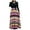 Multicolor, variant on Womens Dresses Clothes,Women Summer Long Sleeve Floral Printed Casual O-Neck Patchwork Dress Maxi Dress