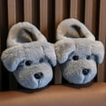 thumbnail image 6 of Baby Slippers Children's Winter Cute Cartoon Dog Design Slippers House Shoes Kids House Shoes Grey 5 Years-5.5 Years, 6 of 6