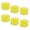 Yellow, variant on Pack of 6pcs High-Elastic Sponge Hair Ball Rollers Hair Curling Bun Pink
