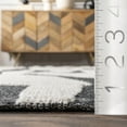 thumbnail image 3 of nuLOOM Jenice Handmade Modern Abstract Area Rug, 4' x 6', Charcoal, 3 of 9