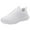 White, variant on Women's Casual Sneakers Comfortable Lace-Up Shoes Lightweight Flat Sole Couple Style Breathable Simple Design Everyday Walking Shoes,Color:White,Size:6.5