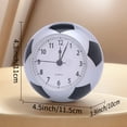 thumbnail image 3 of REGALWOVEN Spherical Mechanical Alarm Clock, Soccer-Shaped Design, Non-Tick Movement, Night Light for Teens Green 4.5"L x 3.9"W x 4.3"H, 3 of 4
