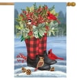 thumbnail image 2 of Briarwood Lane Winter Boots House Flag, 2 of 4