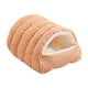 thumbnail image 1 of Cama para gatos, cálida y suave, gruesa, portátil, con cojín extraíble, suave Naranja, 1 of 8