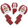 thumbnail image 4 of GYRATEDREAM Matching Family Pajamas Sets Christmas PJ's with Letter and Plaid Printed Long Sleeve Tee and Bottom Loungewear, 4 of 12
