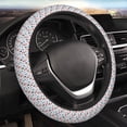 thumbnail image 3 of Lsque Nautical And Pirate Owls Ultra Soft Car Steering Wheel Cover for Women, Standard 15 inch Size for Truck Van SUV Auto, 3 of 8