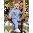 thumbnail image 3 of RUINIXCW Baby Fall Sweater Romper Wrap Side-Tie Long Sleeve Knit Bodysuit, 3 of 6