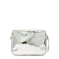 thumbnail image 3 of Madden NYC Women's Camera Crossbody Bag with Pouch, Silver Metallic, 3 of 7