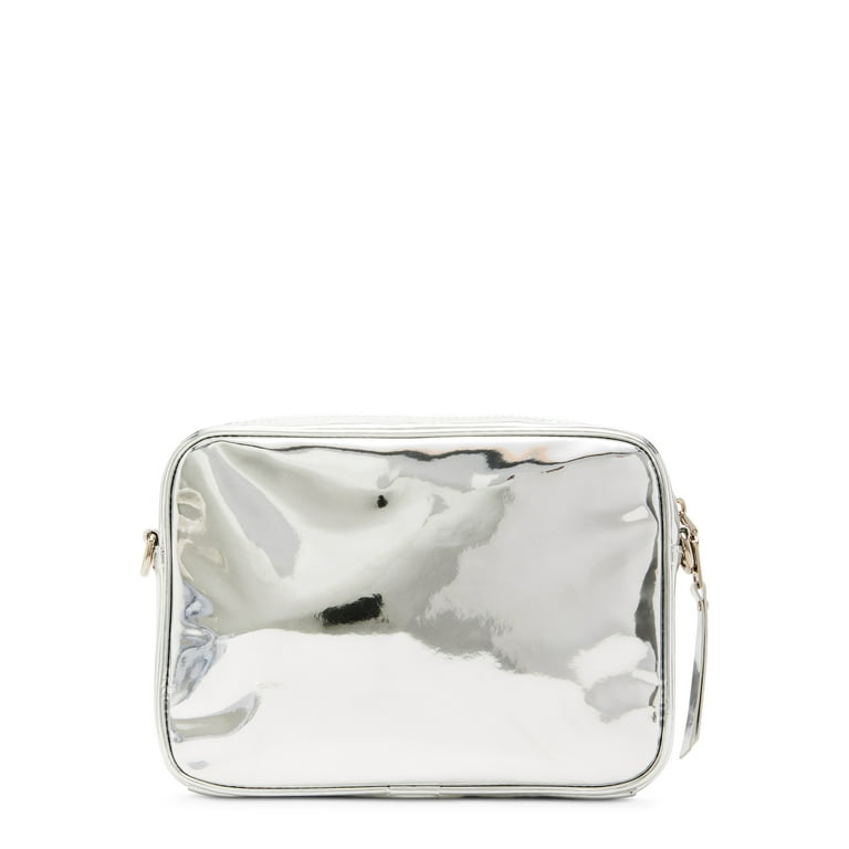 Madden NYC Women's Camera Crossbody Bag with Pouch, Silver Metallic - Walmart.com Madden NYC Women's Camera Crossbody Bag with Pouch, Silver Metallic - Walmart.com