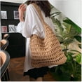 thumbnail image 2 of HLSOHJP Straw Beach Bag Women Hobo Bags Vintage Summer Beach Bag Basket Shoulder Bag Cute Purse Everything Tote Handbag Travel Bag, 2 of 7
