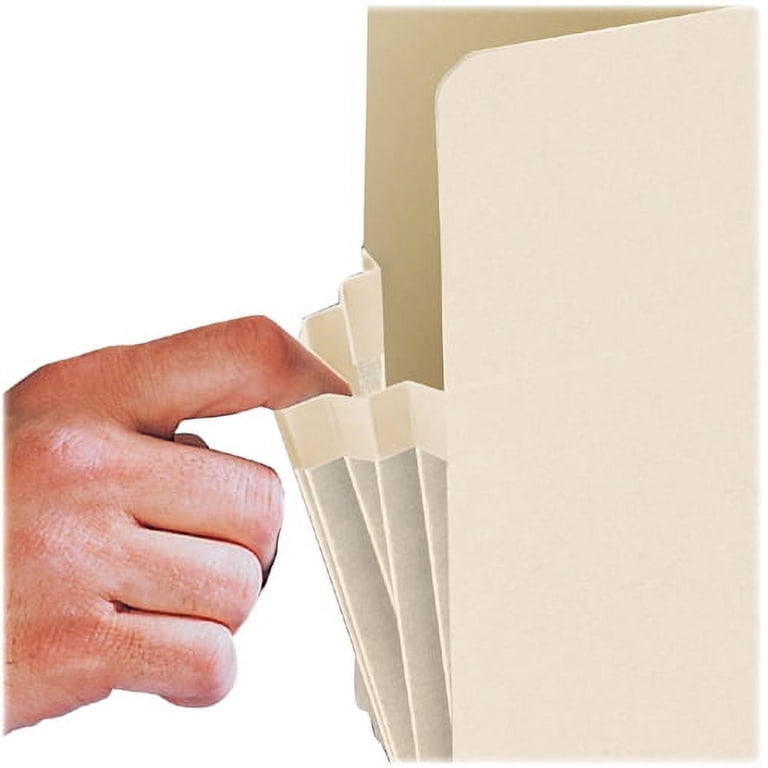 Smead Manila End Tab File Pockets - Reinforced Tab Filing Pockets For Shelf Organization, Letter Size
