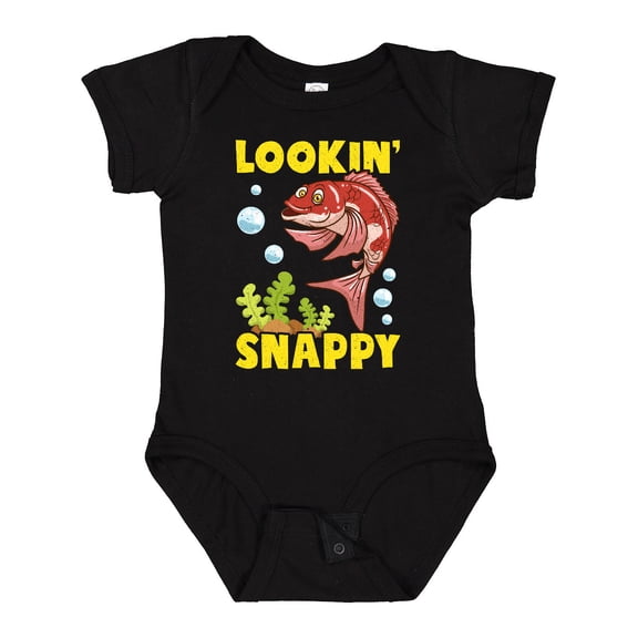 Inktastic Red Snapper Funny Fish Boys or Girls Baby Bodysuit