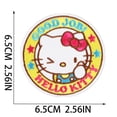 thumbnail image 2 of Cartoon Cute KT Cat Hello Kitty Applique For DIY Sew on Child Clothes jacket Hat Ironing Patches Jeans Embroidered Sticker FGS, 2 of 7