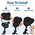 thumbnail image 6 of Gel Bike Seat Cushion Cover - Extra Soft & Breathable Exercise Bicycle Seat Pad with Wide Foam Padding for Men & Women - Fits Cruiser, Stationary & Road Bikes, 6 of 7