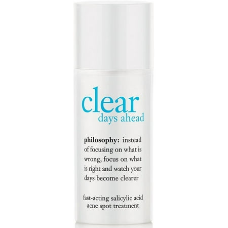 Philosophy  Clear Days Ahead Fast-Acting Salicylic Acid Acne Spot Treatment 0.5 (Best Fast Acting Acne Treatment)