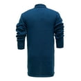 thumbnail image 3 of Men's Shawl Collar Open Front Long Cardigan Sweater Classic Casual Ribbed Knitted Sweater Coat, 3 of 6