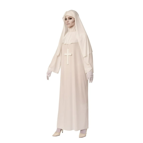 Rubie's White Nun Women's Halloween Fancy-Dress Costume for Adult, One Size