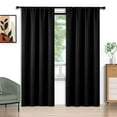 thumbnail image 1 of Blackout Cortinas 52x96 Pulgadas, Juego de 2 Cortinas con Bolsillo para Barra, Aisladas Térmicamente, Decoración Sólida para el Hogar, Cortinas para Sala de Estar y Recámara, Privacidad Asegurada y A, 1 of 7