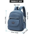 thumbnail image 4 of PULLIMORE Mini Nylon Backpack Purse for Women Men Small Waterproof Fashion College Bag Casual Lightweight Shopping Travel Daypack, Blue, 4 of 10