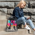 thumbnail image 3 of Six Seven Emojis Transparent Backpack Fashion Travel Backpack Laptop Backpack 16ch, 3 of 7