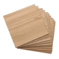 thumbnail image 4 of EeaseMX 10 piezas de rodajas de bambú sin terminar, piezas cuadradas de bambú para manualidades, manualidades de bambú en blanco, 4 of 7