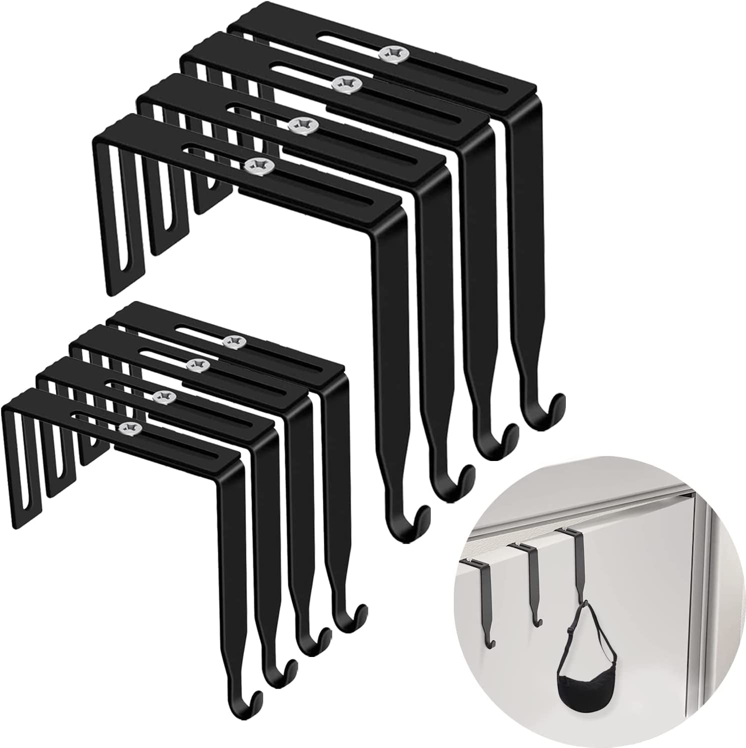 Cubicle Hangers Quartet Black Plastic Covered Cubicle Partition Hangers -  7502 - Clearance Sale Quartet Cubicle Hangers, image size:1491x1496