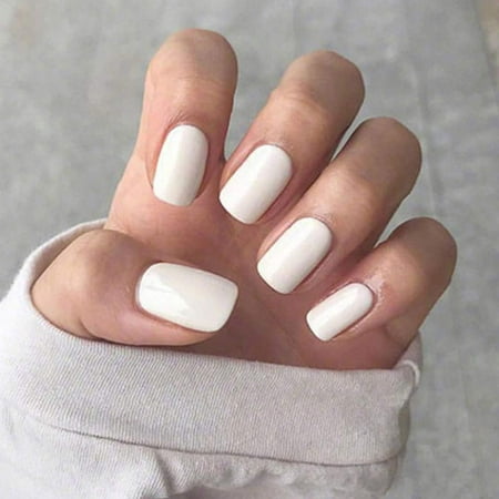 Kakaco Square White Press on Nails Short Fake Nails Glossy False Nails Full Cover Acrylic Nail for Women and Girls (Pack of 24) (set-6) set-6 | Walmart Canada Kakaco Square White Press on Nails Short Fake Nails Glossy False Nails Full Cover Acrylic Nail for Women and Girls (Pack of 24) (set-6) set-6 | Walmart Canada