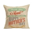 thumbnail image 2 of Bjutir Mother Day Linen Sofa Decoration Pillow Case Gift Cushion Cover Waist Pillow Case Letter Pillow Case, 2 of 4