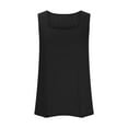 thumbnail image 4 of Htigea Square Collar Casual Tank Summer Casual Fashion Camping Seaside Party Sleeveless Tank Women's Mother Top Sale Black,4XL, 4 of 6