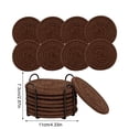 thumbnail image 2 of Round Woven Placemats Set of 8 Heat Resistant Placemats 4 Inches Farmhouse Cotton Rope Place Mats for Dining Tables Trivets for Hot Dishes, 2 of 5