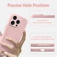 thumbnail image 3 of Designed for iPhone 16 Pro Case, Ultra Thin Camera Lens Protection Matte Back Hard PC Shockproof Skin Friendly Anti-Slip Solid Color Phone Case Compatible with iPhone 16 Pro - Pink, 3 of 4