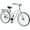 Silver+Grey, variant on Ambifirner Men's Beach Cruiser Bike, Single Speed Step-Through Touring Hybrid Bicycle with Rear Rack, 26 Inch Wheels, Matte Black