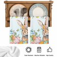 thumbnail image 5 of Easter Bunny Kitchen Towels Set of 4, Colorful Easter Eggs Eucalyptus Teal Ombre Absorbent Dish Towels for Kitchen, Microfiber Hand Towel, Quick Drying Tea Towel for Cleaning Decorative Dishcloths, 5 of 7