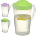 thumbnail image 2 of GOOHOCHY 2 pcs jarras de jarras jarras con tapas para bebidas de jugo de agua fría caliente leche de té leche de té, 2 of 7