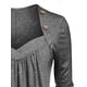 thumbnail image 3 of Camiseta de Talla Extra de Escote en Corazón Rosegal Mangas largas de talla grande, 3 of 5