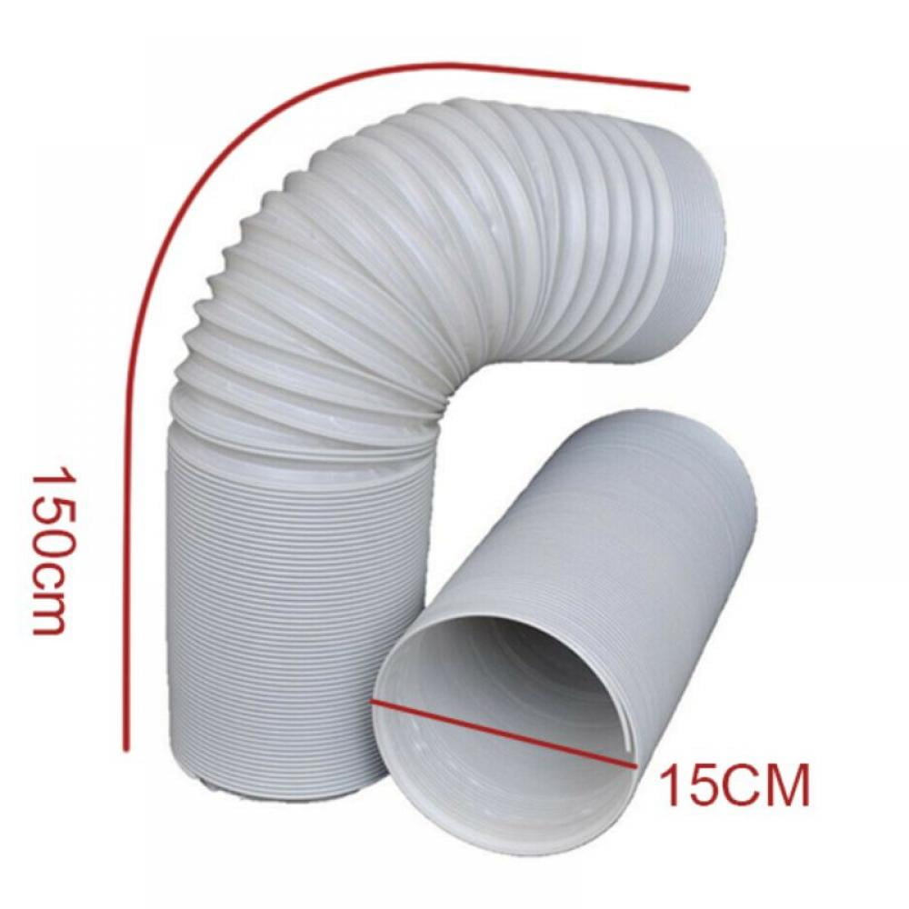 xiangpian183 Portable Air Conditioner Exhaust Hose,Extended Intake/Exhaust Hose PVC Flexible Ducting For Portable Air Conditioner Replacement AC Tube Counterclockwise Threads Air Conditioner Hose 