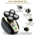 thumbnail image 2 of 5 IN 1 4D Rotary Electric Shaver Rechargeable Bald Head Shaver Beard Trimmer US, 2 of 4
