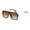 Leopard Brown, variant on Oversized Rimless Flat Sunglasses Womens Mens Shield Mono Block Glasses