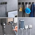 thumbnail image 5 of Soporte para maquinilla de afeitar para hombre, sin perforaciones, gancho de almacenamiento, estante de pared, estante para maquinilla de afeitar para baño, accesorios de pared para cocina, 3 uds. JM, 5 of 5