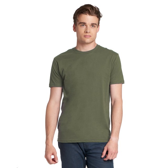 Camiseta Algodón Unisex Ropa de siguiente nivel VERDE MILITAR S 3600