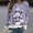 Purple, variant on HOMBOM Merry Sweatshirts for Women Essentials Christmas Plus Size Xmas Crewneck Snowman Hoodless Ladies Sweatshirt Purple