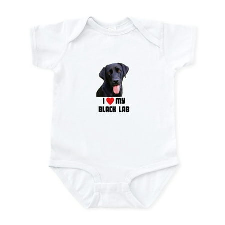

CafePress - I Love My Black Lab Infant Bodysuit - Baby Light Bodysuit Size Newborn - 24 Months
